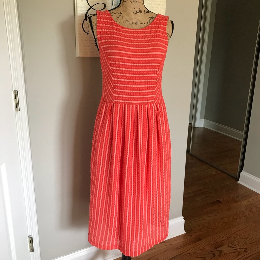 Anthropologie 9-his St CL Orange Dress Size M